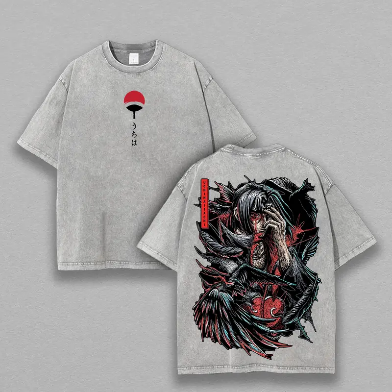 Itachi Narutoo Washed Tee