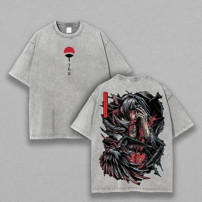 Itachi Narutoo Washed Tee