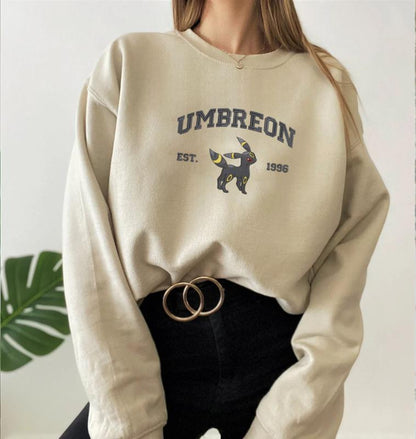 Embroidery Pokemon Characters Sweatshirt