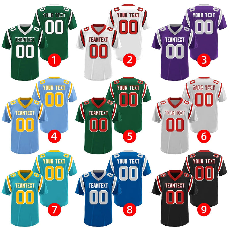 Custom Football and Rugby Black Jerseys