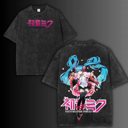 Chainsaw Miku Oversized Anime T-Shirt