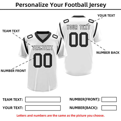 Custom Football and Rugby White Jerseys