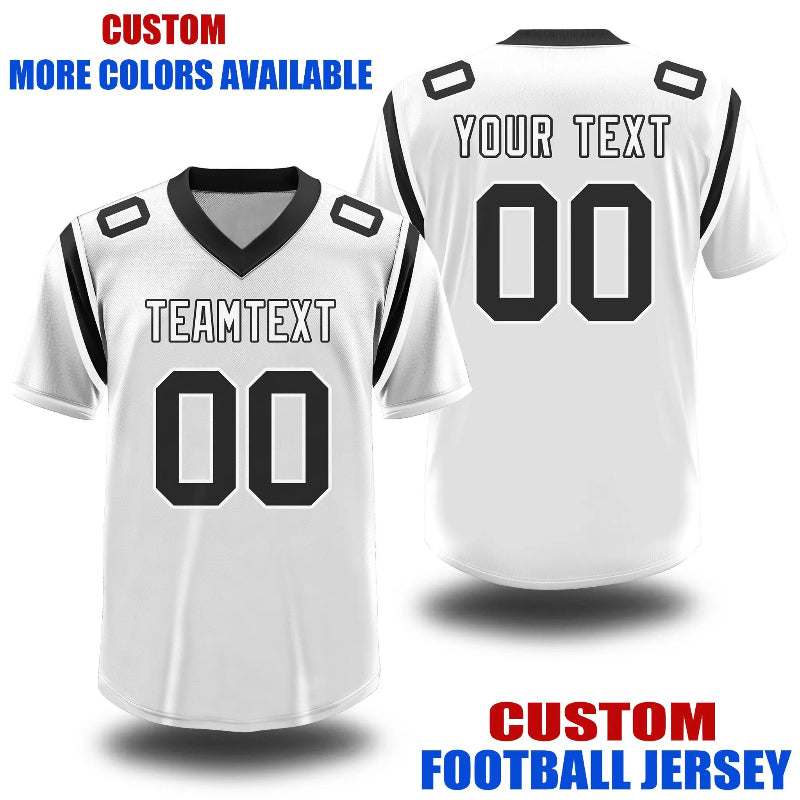 Custom Football and Rugby White Jerseys