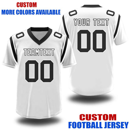 Custom Football and Rugby White Jerseys