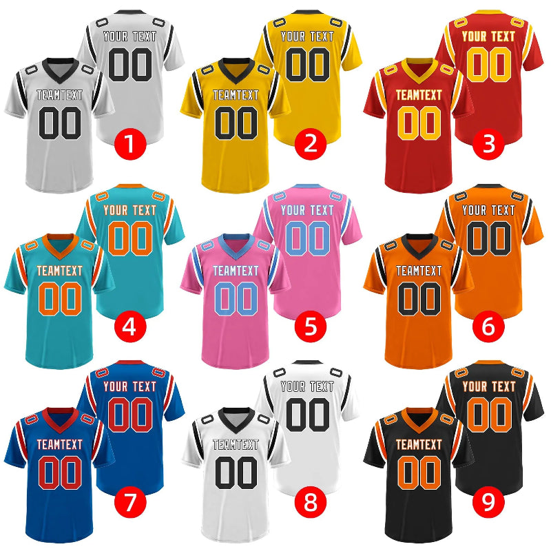 Custom Football and Rugby White Jerseys