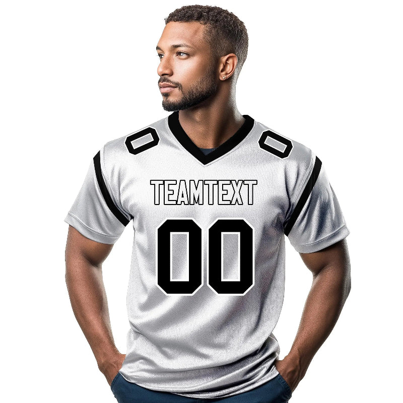 Custom Football and Rugby White Jerseys