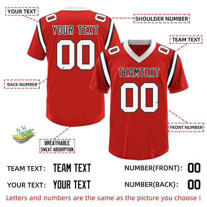 Custom Football and Rugby Red Jerseys