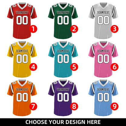 Custom Football and Rugby Red Jerseys