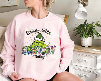 Feeling Extra Grinchy Today Christmas Sweatshirt