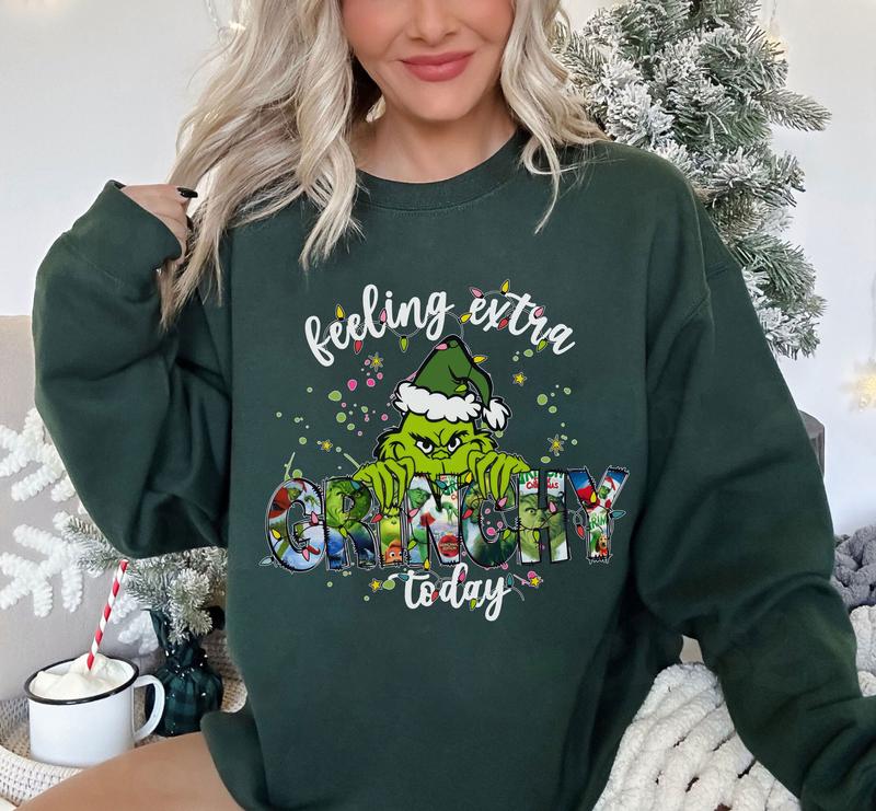 Feeling Extra Grinchy Today Christmas Sweatshirt