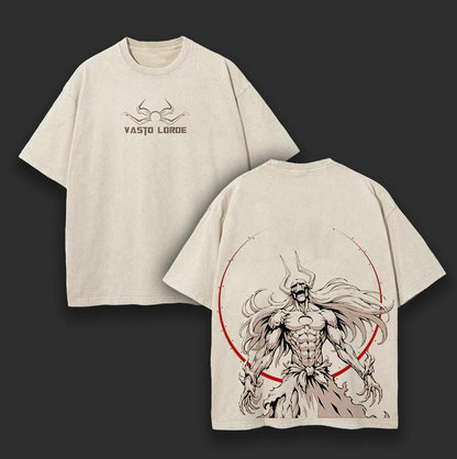 "Vasto Lorde" Ichigo Kurosaki Double Printed Vintage Washed Tee