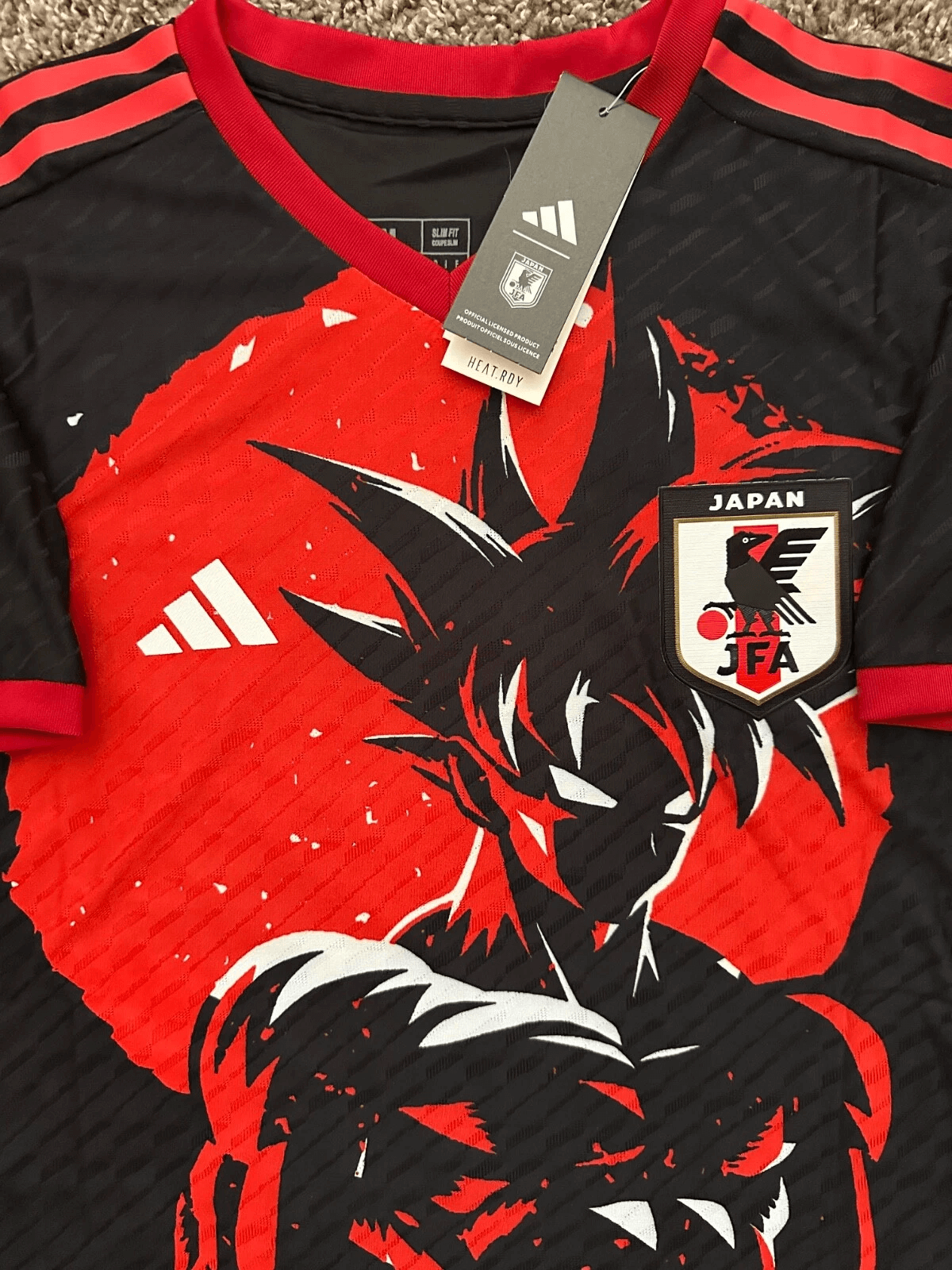 Dragon Ball Z Goku Japan JFA Soccer Jersey Top
