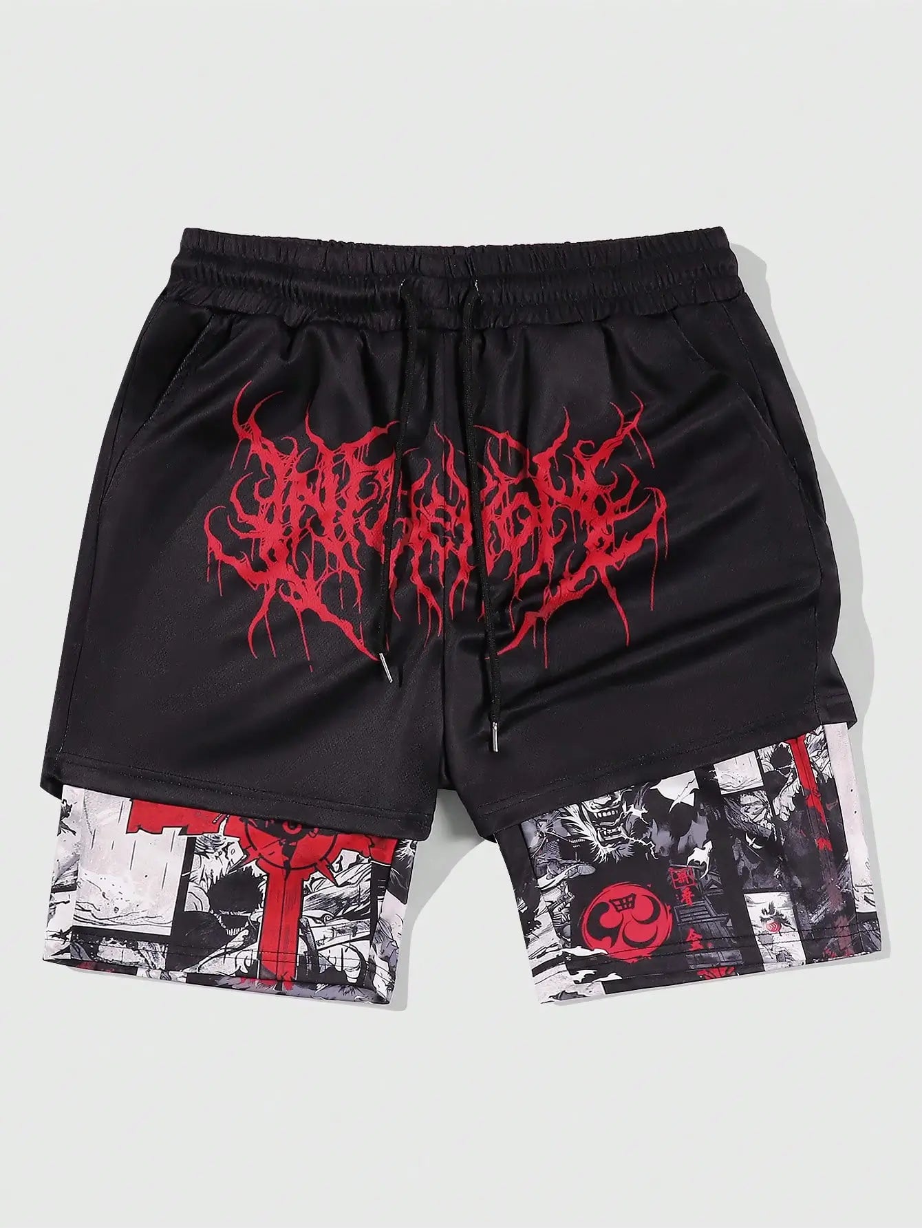 Goth Men's Sports Breathable Basketball Shorts