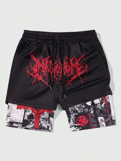 Goth Men's Sports Breathable Basketball Shorts