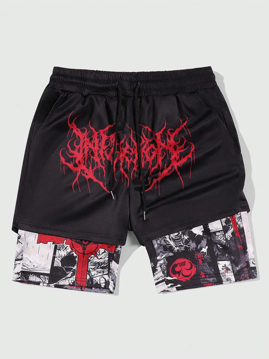 Goth Men's Sports Breathable Basketball Shorts