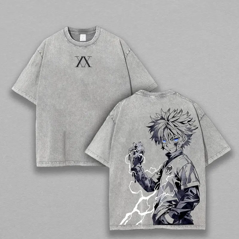 Killua Zoldyck T-Shirt Anime Oversized Tee