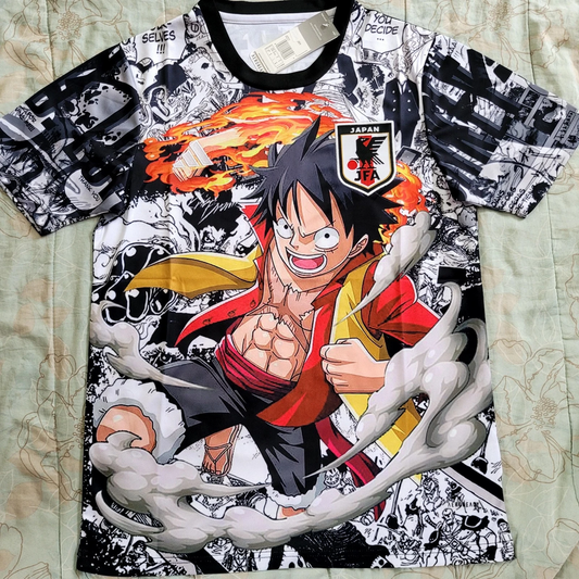 Japan Soccer Jersey Luffy Anime One Piece Concept Edition