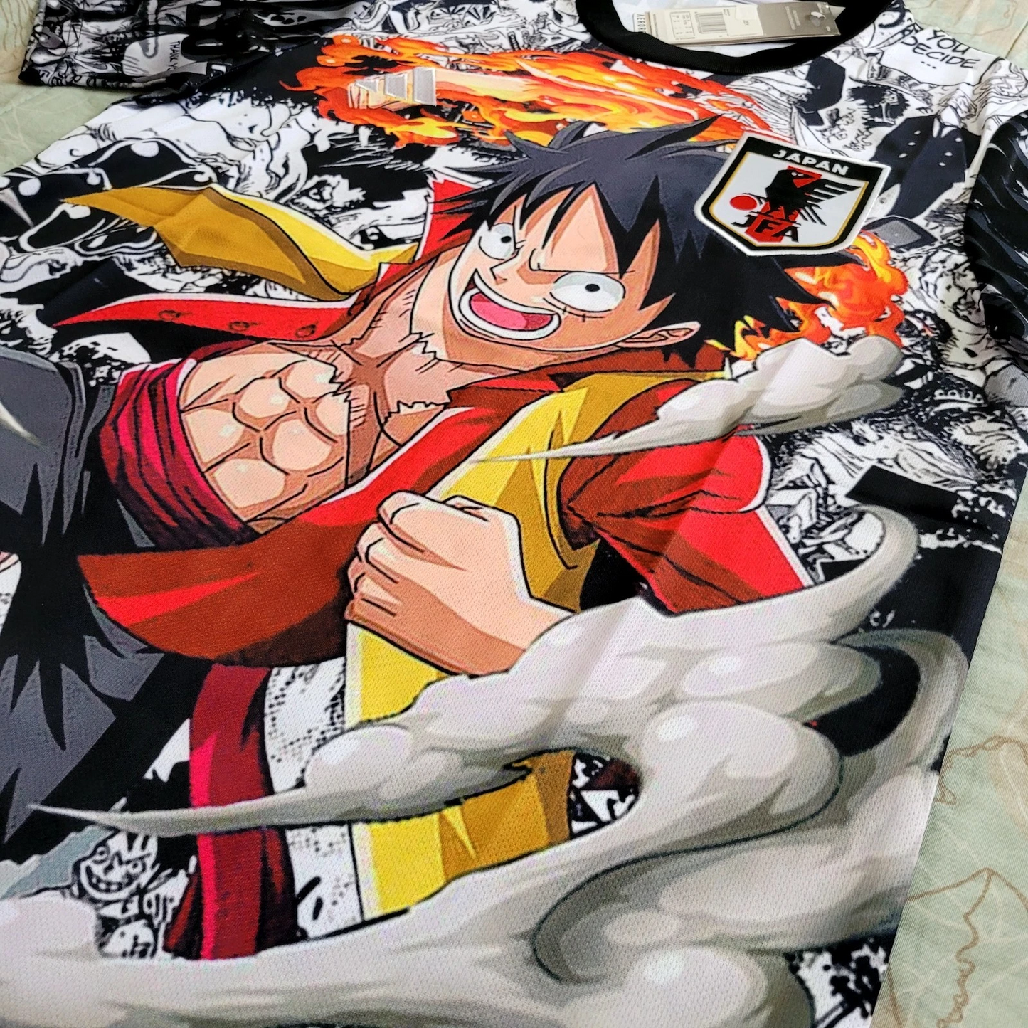 Japan Soccer Jersey Luffy Anime One Piece Concept Edition