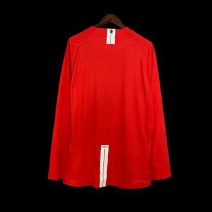 Manchester United Retro 2007/08 Long Sleeve Champions League Version Home