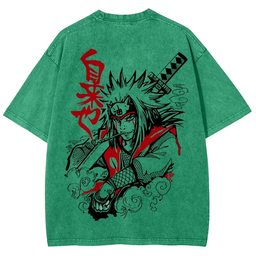 Naruto Sannin Jiraiya Printed T-shirt