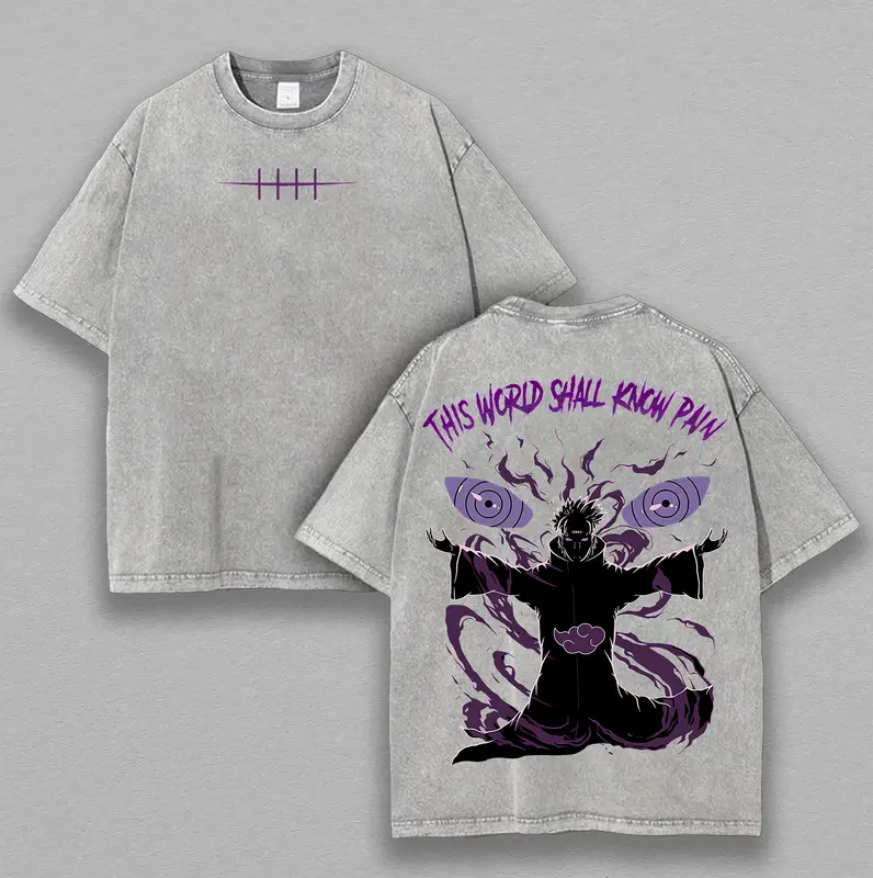 Pain Nagato Vintage Unisex Oversize Anime T-shirt