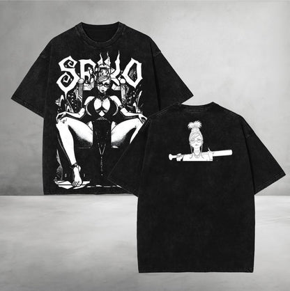 Seiko Ayase Anime Double Printed Vintage Washed Tee/sweatshirt/hoodie