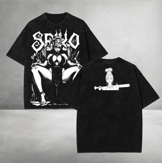 Seiko Ayase Anime Double Printed Vintage Washed Tee/sweatshirt/hoodie