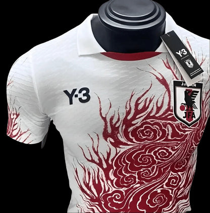 Y3 japan Jersey - White & Red Special Kit