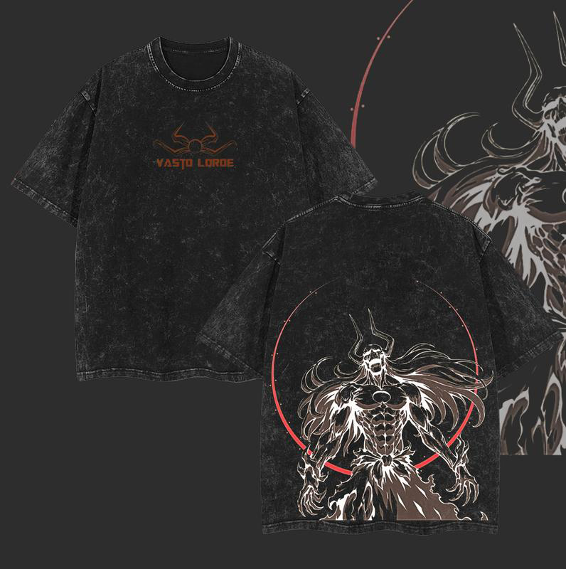 "Vasto Lorde" Ichigo Kurosaki Double Printed Vintage Washed Tee