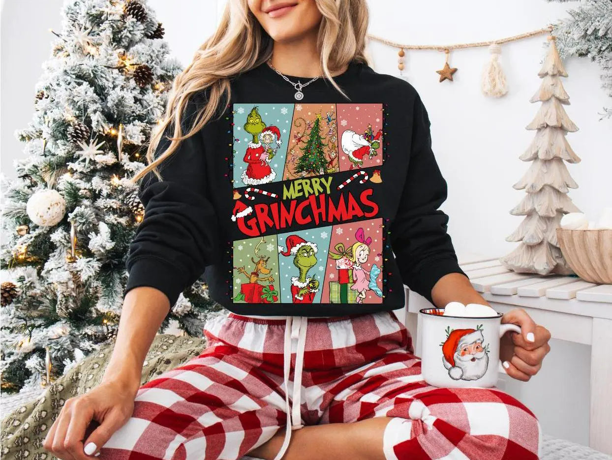 Merry Grinchmas Family Sweatshirt