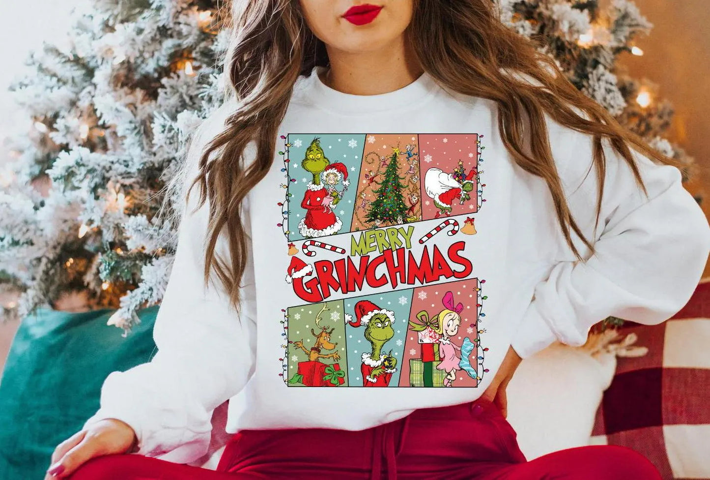 Merry Grinchmas Family Sweatshirt