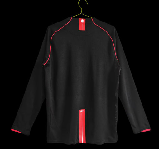 Manchester United Retro Long Sleeve 2007/08 Black