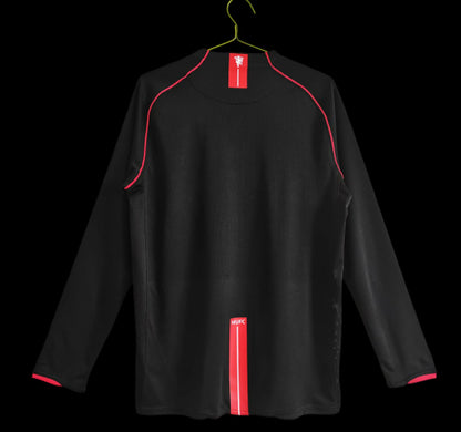 Manchester United Retro Long Sleeve 2007/08 Black