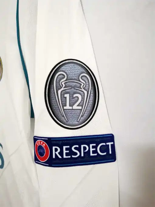 Real Madrid Retro 17/18 Long Sleeve Home