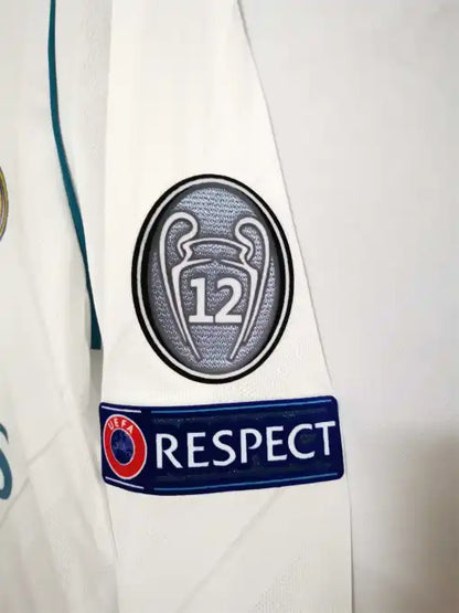 Real Madrid Retro 17/18 Long Sleeve Home