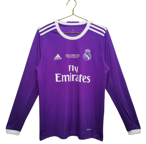 Real Madrid Retro 16/17 Long Sleeve Away